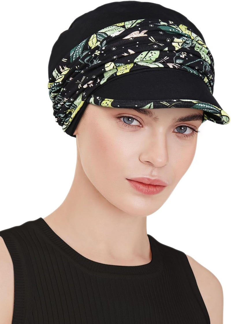 Awefeel Chemo Headwear Viscose Newsboy Cap for Women Fall and Winter Hats - Image 3